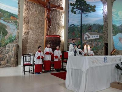 Missa dos Romeiros em Laranjeiras do Sul levou centenas de devotos ao Santuário